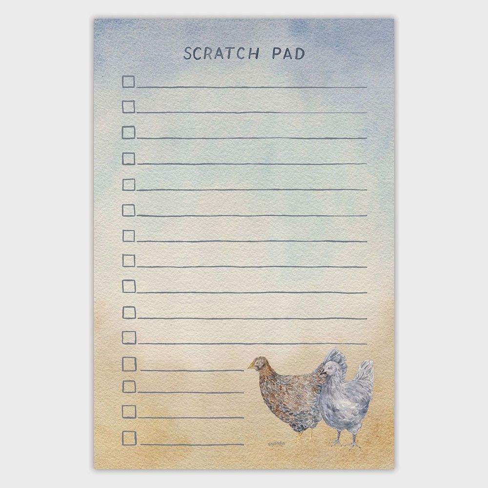 Chicken Scratch Pad - Notepad - To Do List