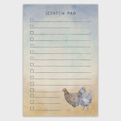 Chicken Scratch Pad - Notepad - To Do List
