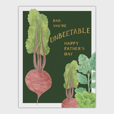 Unbeetable Dad - Vegetable Garden Father&#39;s Day Card