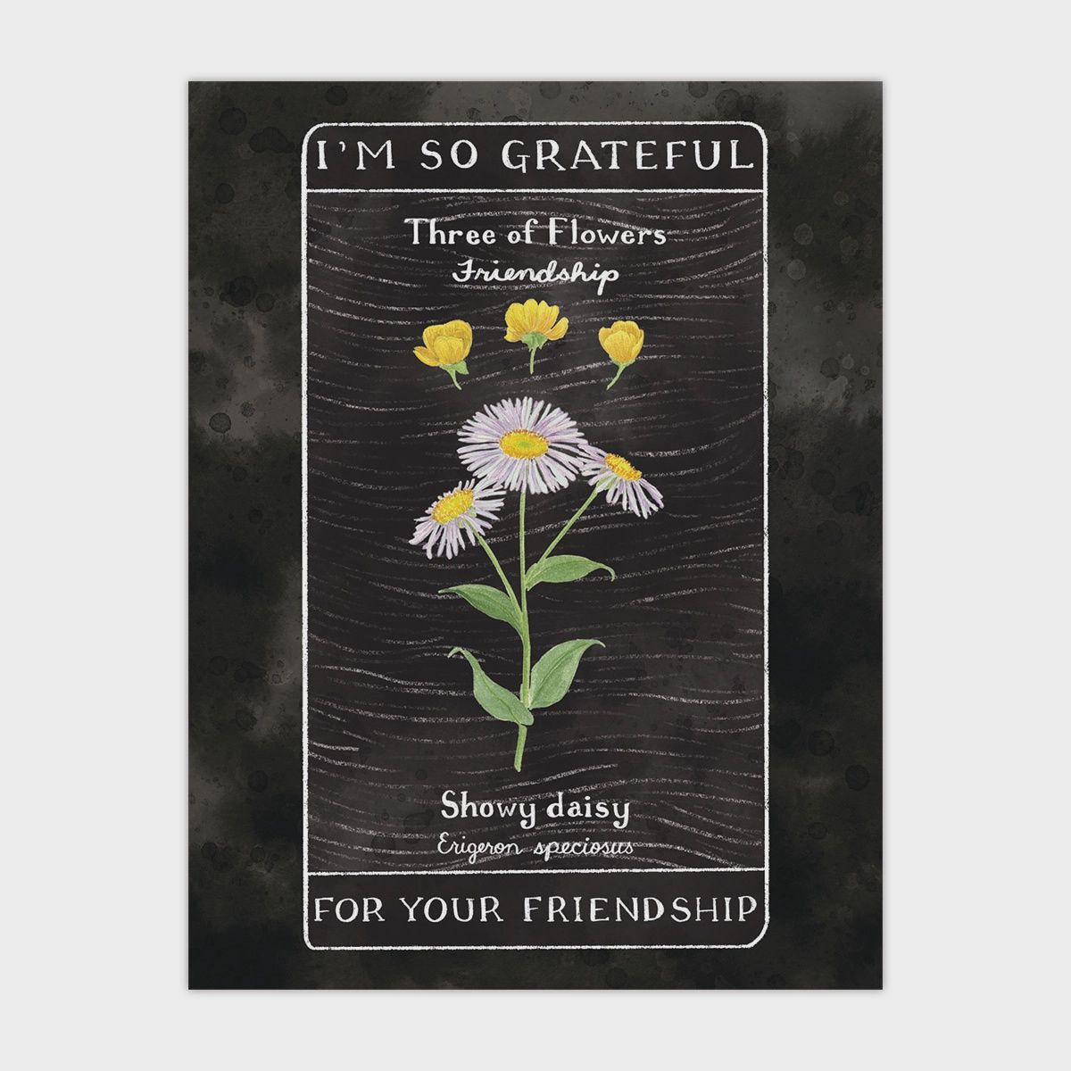 Tarot Friendship Card - Thank You Greeting Card