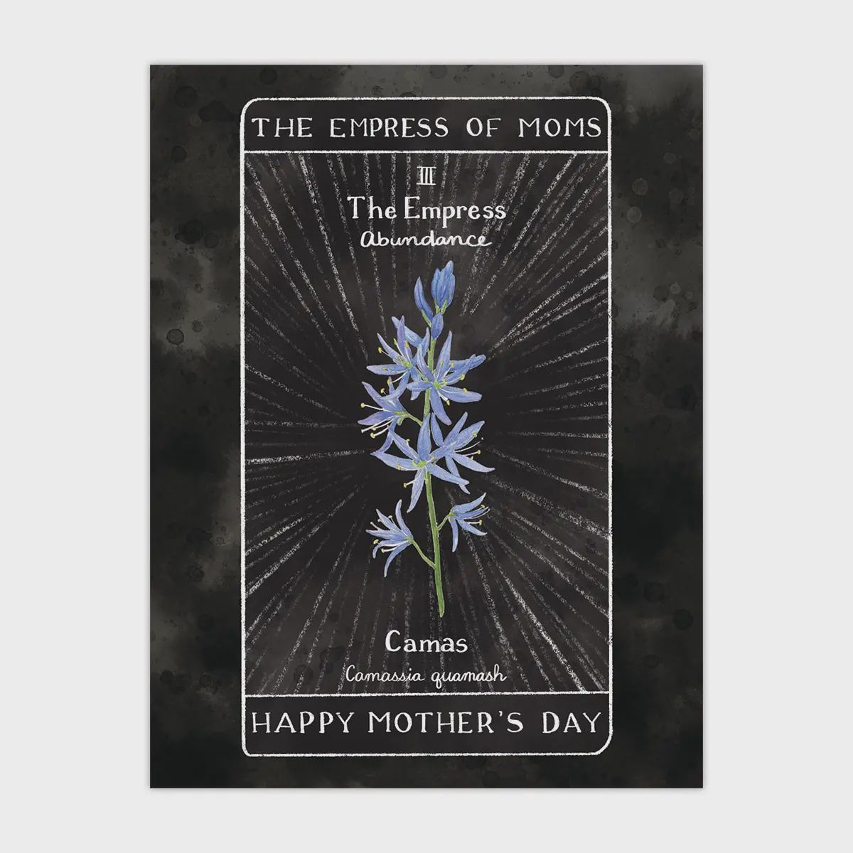Tarot Mother&#39;s Day Card - Botanical Greeting Card For Moms
