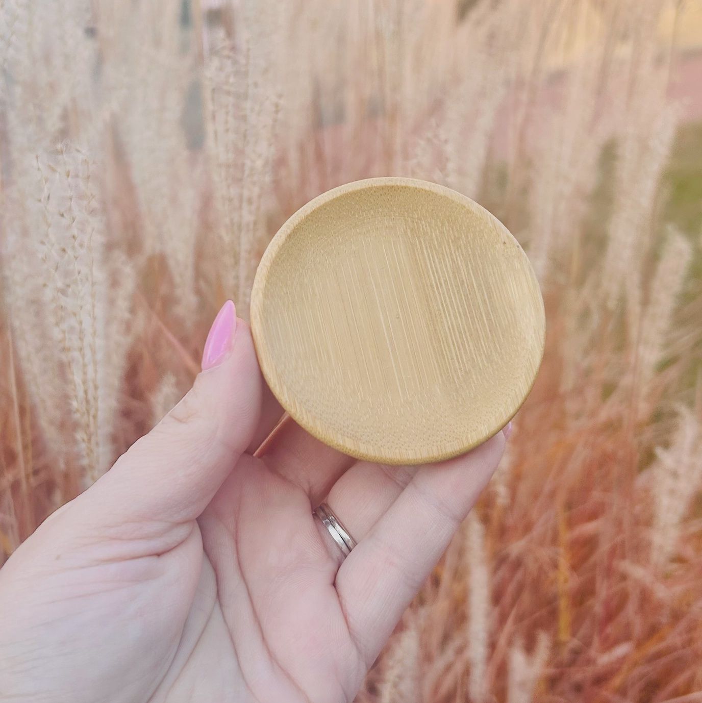 Bamboo Round Drip Catcher / Plant Saucer