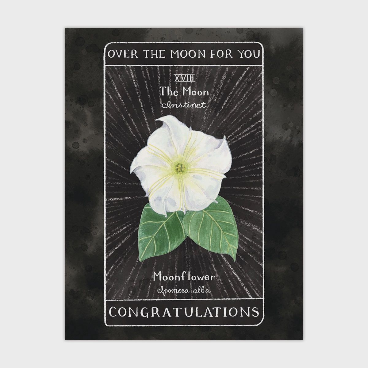 Tarot Congratulations Card - Over The Moon For You Card
