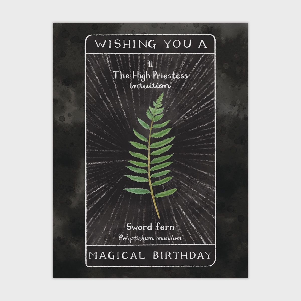 Tarot Magical Birthday Card - Birthday Greeting Card