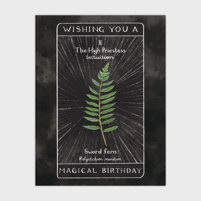 Tarot Magical Birthday Card - Birthday Greeting Card