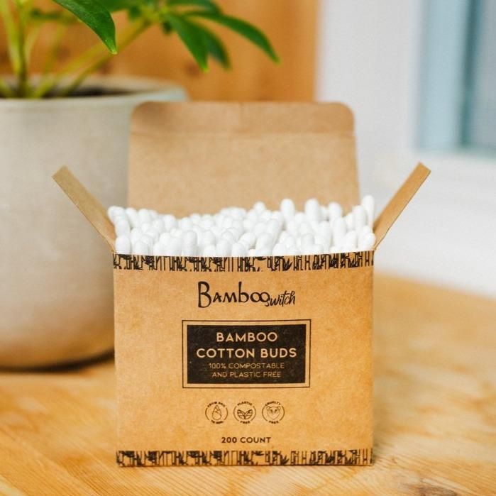 Bamboo Cotton Ear Swabs - 200ct