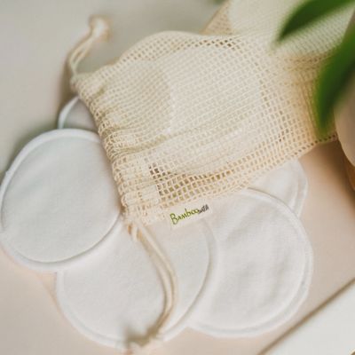 Reusable Bamboo Cotton Facial Rounds | 20-pack