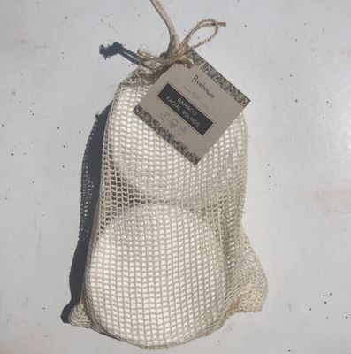 Reusable Bamboo Cotton Facial Rounds | 20-pack