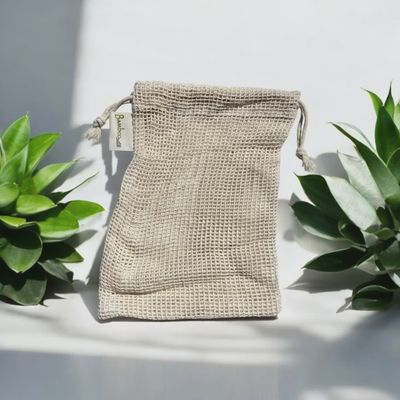 Cotton Mesh Laundry Wash Bag