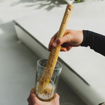 XL Natural Bamboo Drinkware Brush