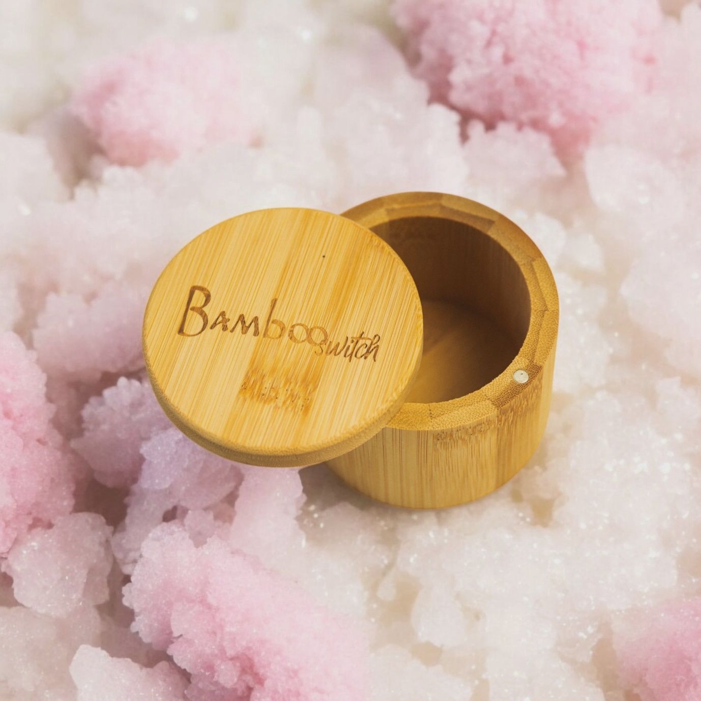 Bamboo Bath Salt Storage Container