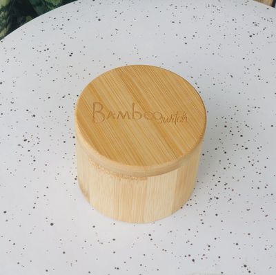 Bamboo Bath Salt Storage Container
