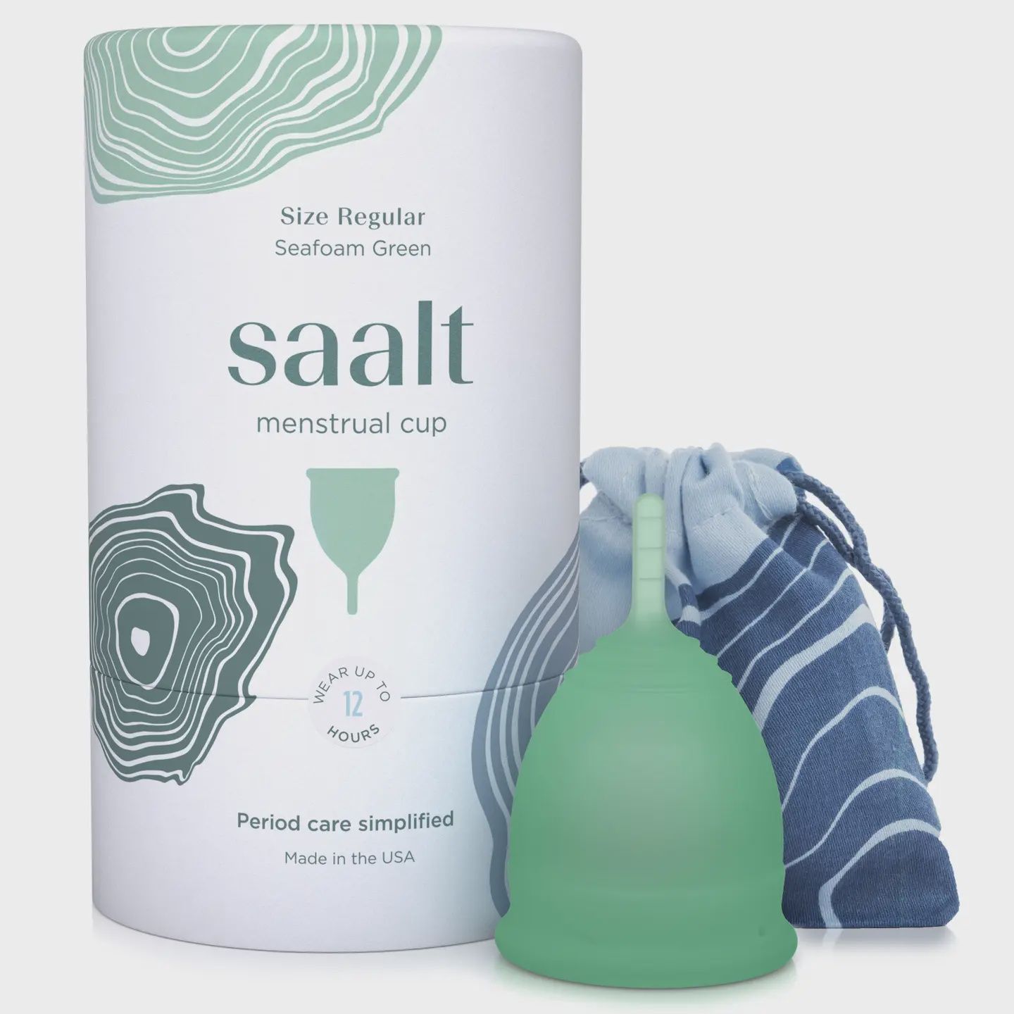 Saalt Regular Menstrual Cup | Seafoam Green