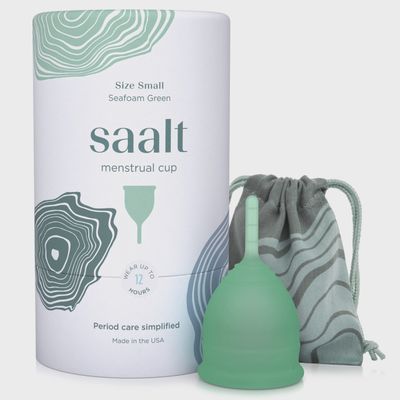 Saalt Small Menstrual Cup | Seafoam Green