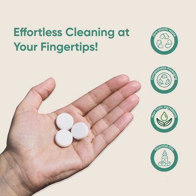GL Eco-Friendly Glass &amp; Mirror Cleaner Refill Tablet
