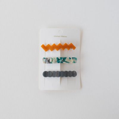 Cellulose Acetate Alice Hair Slides Set