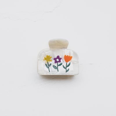 Cellulose Acetate Flowers in Bloom Hair Claw Clip