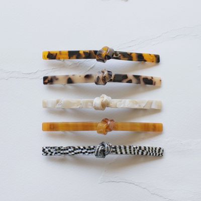 Cellulose Acetate French Twist Hair Barrettes