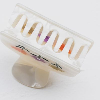 Cellulose Acetate Flowers in Bloom Hair Claw Clip