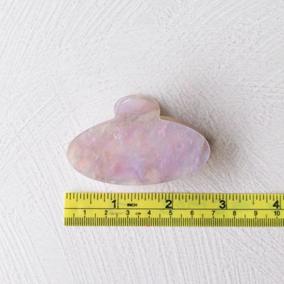 Cellulose Acetate Oval The Rainbow Hair Claw Clip