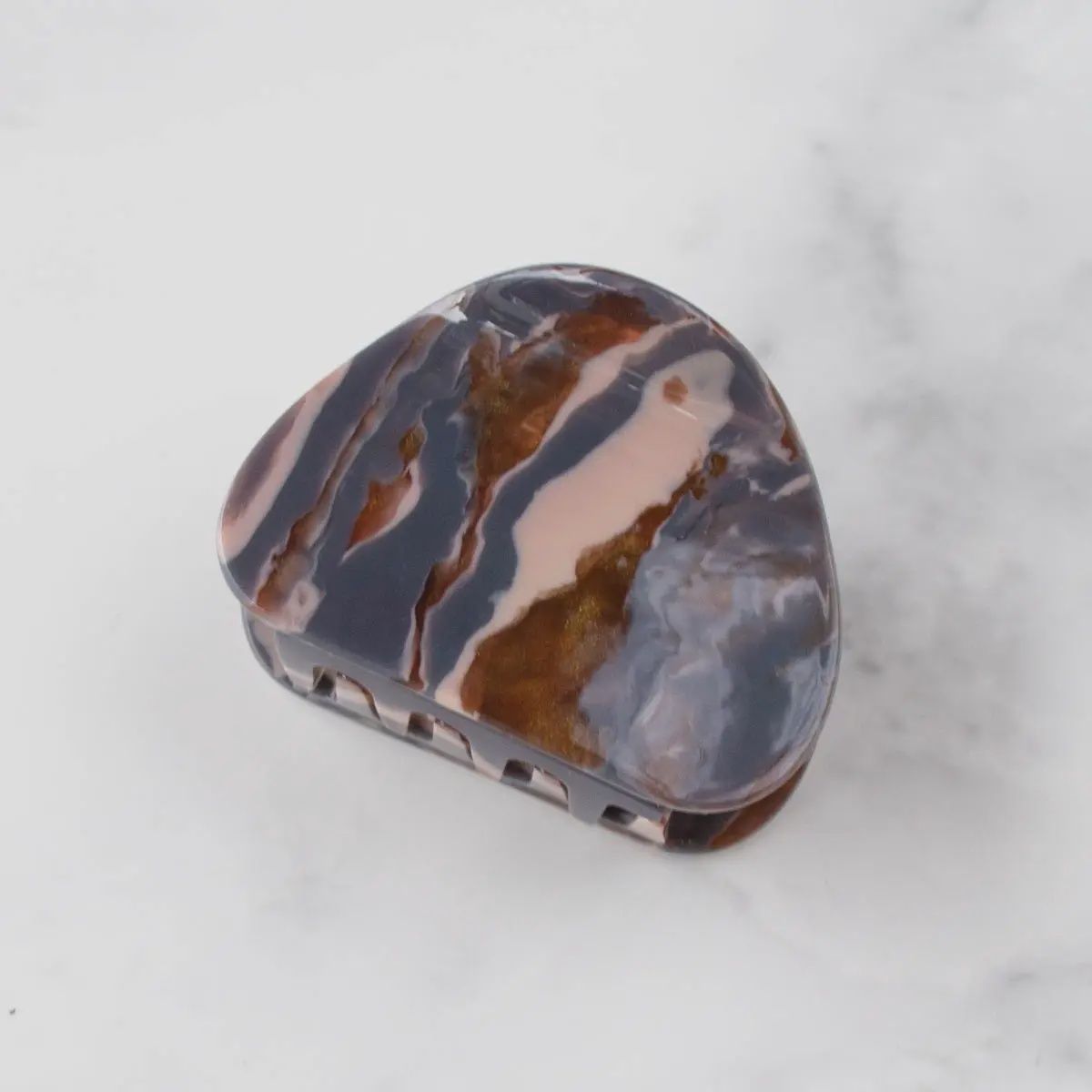 Cellulose Acetate Treasure Hair Clip, Type: Blue Marble