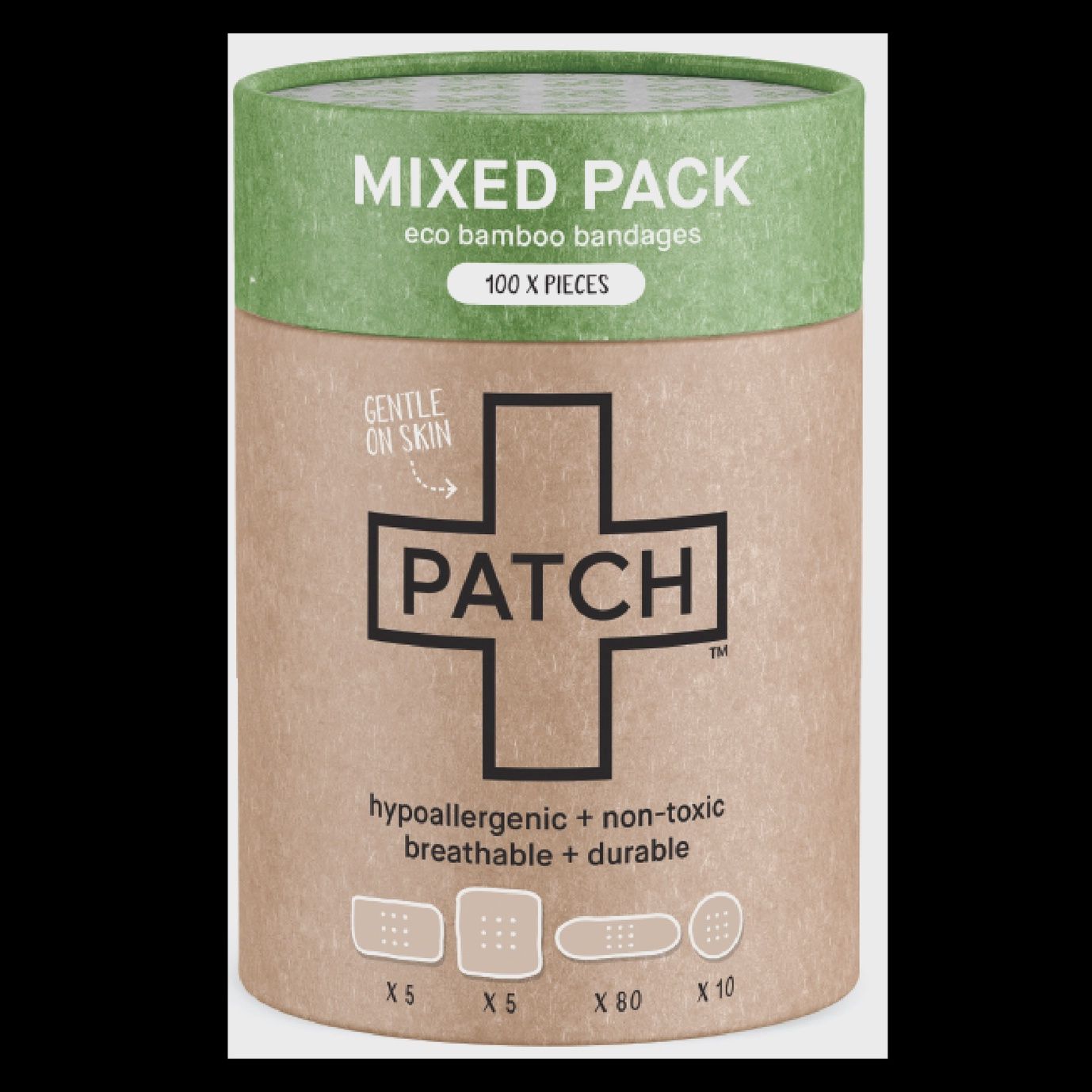 PATCH MIXED PACK - 100 Assorted Size Bandages