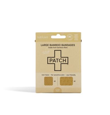 PATCH Large Mixed Natural Bamboo Bandages (10 pack)