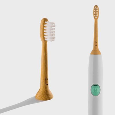 Solid Bamboo Electric Toothbrush Head