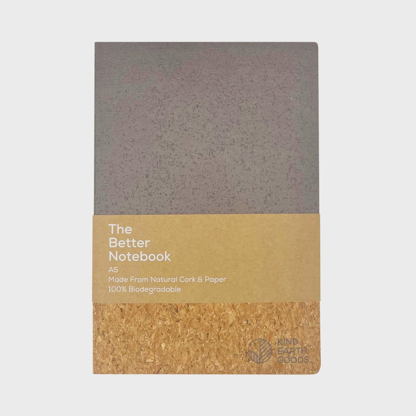 The Better Notebook - Natural Cork, Colour: Graphite Grey