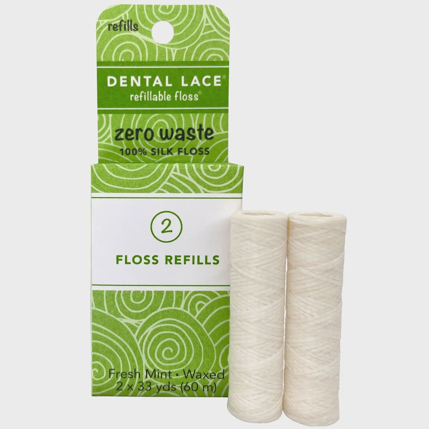 Dental Lace Silk Floss Refill Units (2x 33 yd)