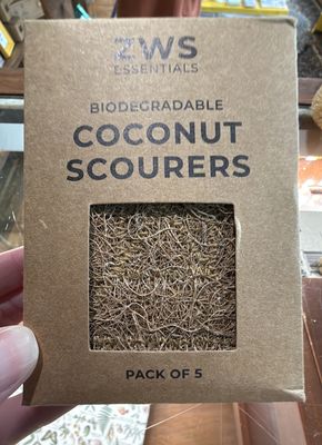 Biodegradable Coconut Kitchen Scourers- 5 Pack