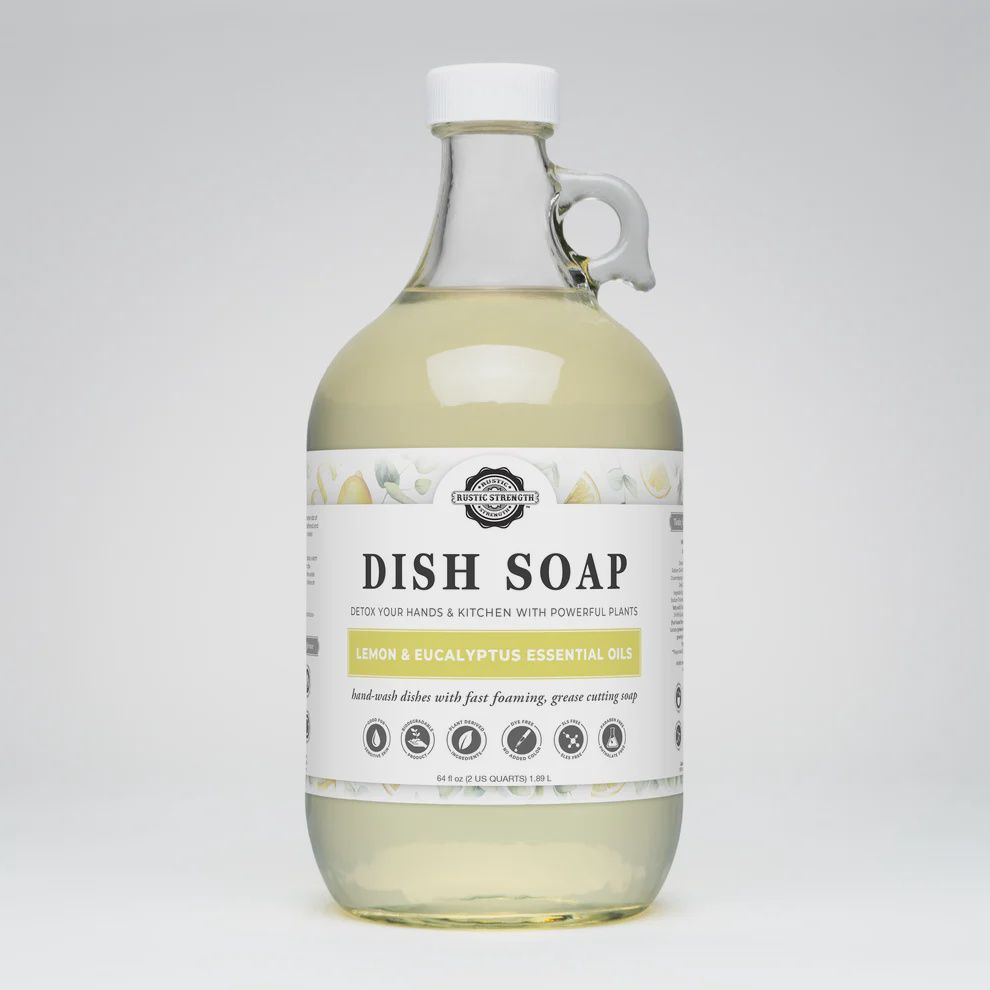 Rustic Strength Liquid Dish Soap (by oz), Type: Lemon Eucalyptus