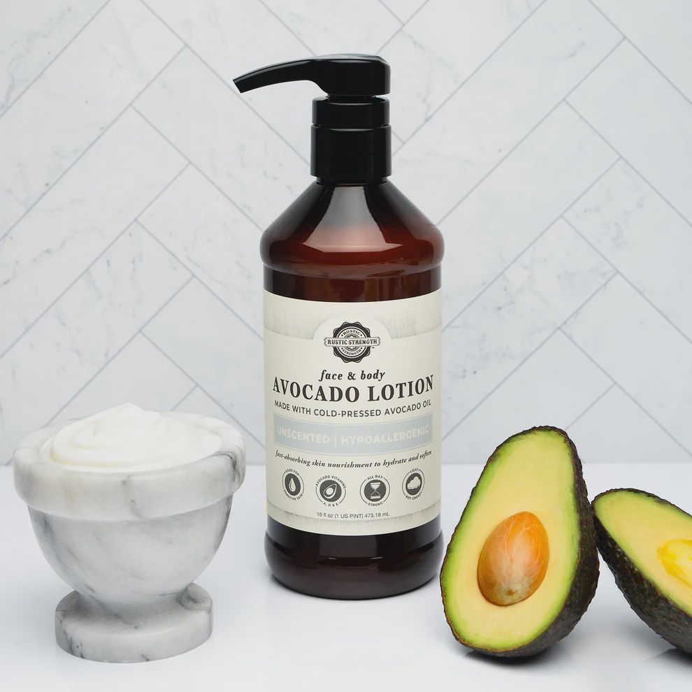 Rustic Strength Avocado Lotion for Face &amp; Body (by oz)