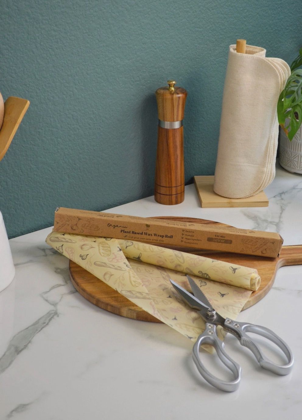 Plant-Based Wax Food Wrap Roll- 5ft