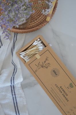 Bamboo Cotton Swabs 500ct