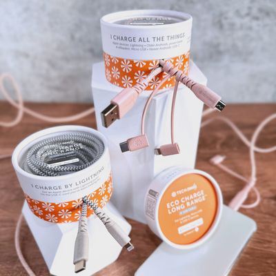 Eco Charge Long-Range Woven 6&#39; USB Cable