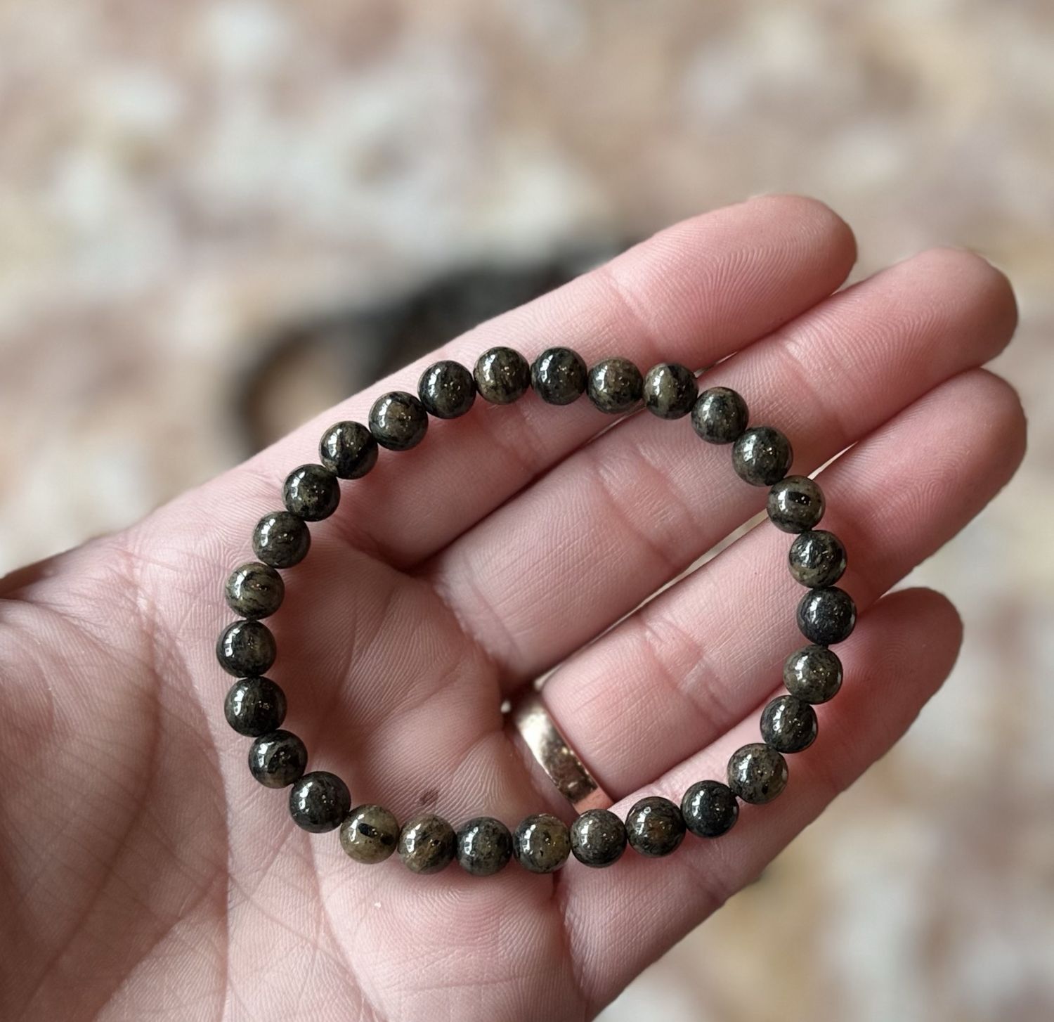 6mm Phenakite Beaded Stretch Bracelet