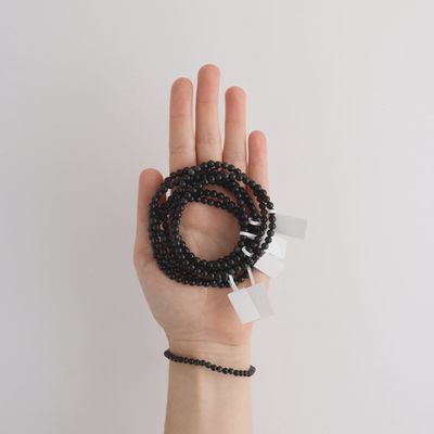4mm Rainbow Obsidian Beaded Stretch Bracelet