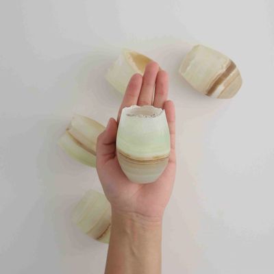 Green Onyx Medium Candle Holder