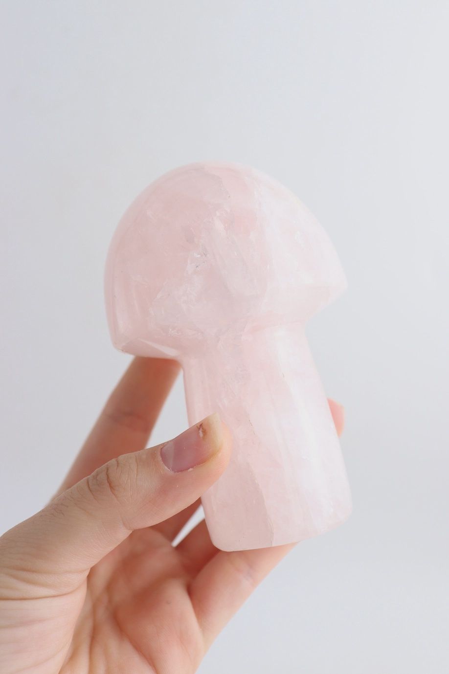 Large Chunky Rose Quartz Mushroom