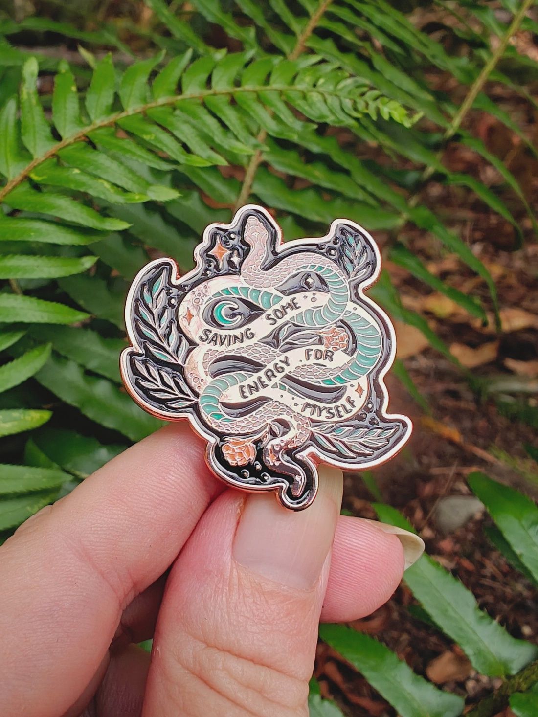 Saving Energy Enamel Pin