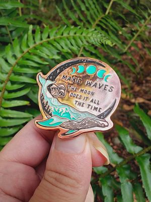Make Waves Enamel Pin