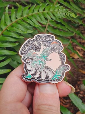 Trash Goblin Enamel Pin