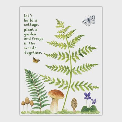 Cottagecore Love and Friendship Card