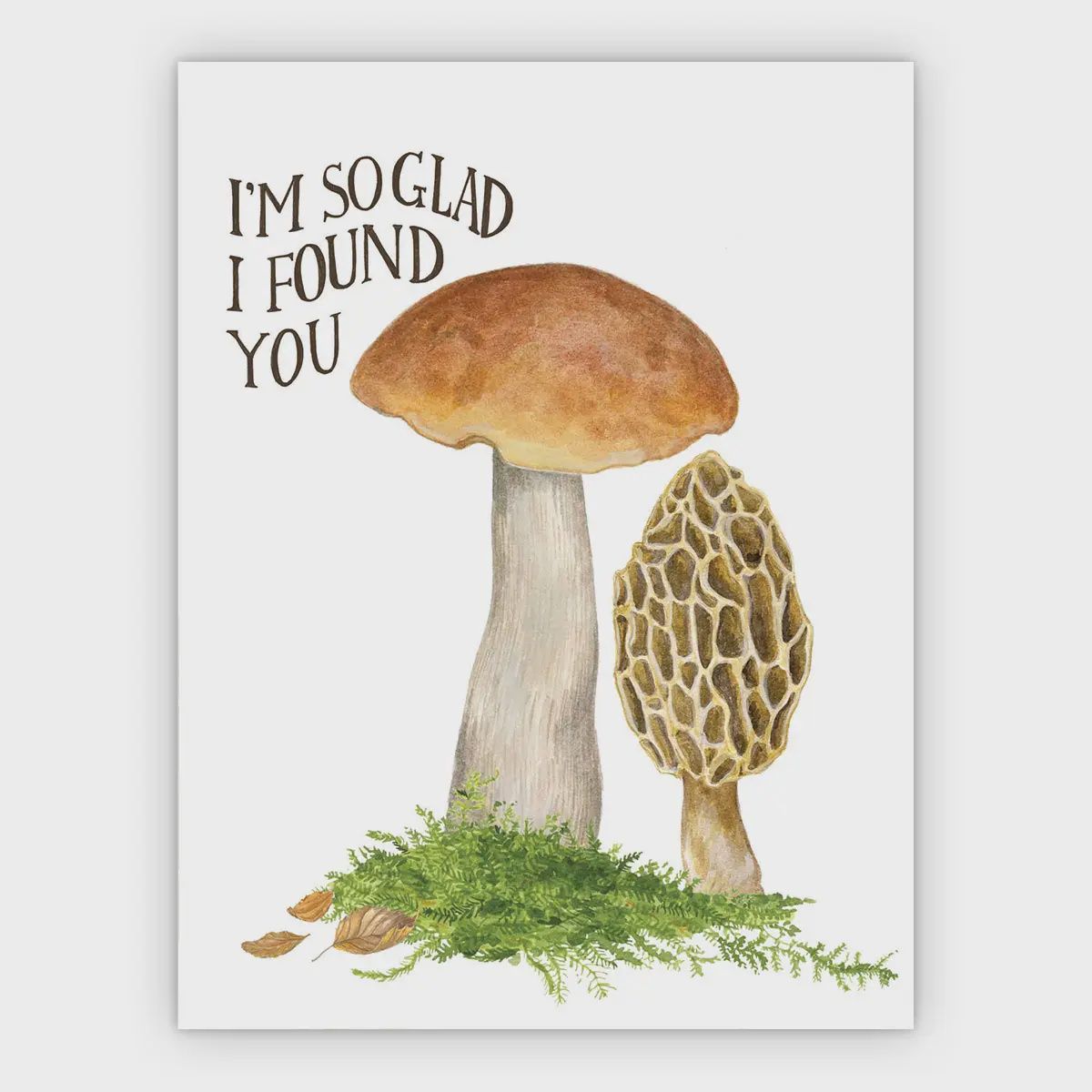 Mushroom Love Card - Foraging Love Day Card