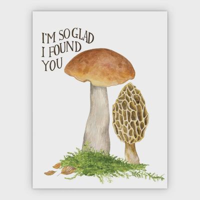 Mushroom Love Card - Foraging Love Day Card