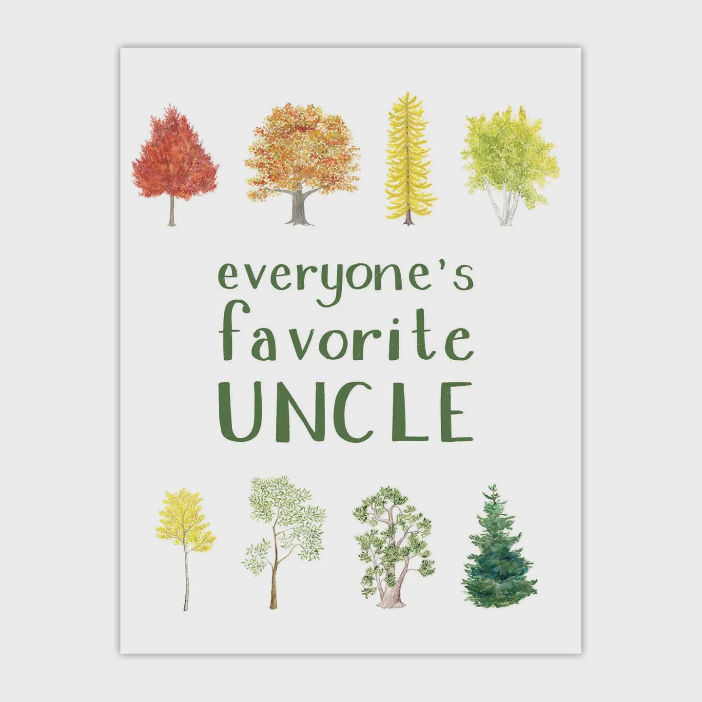 Everyone&#39;s Favorite Uncle Card - Fathers Day Card