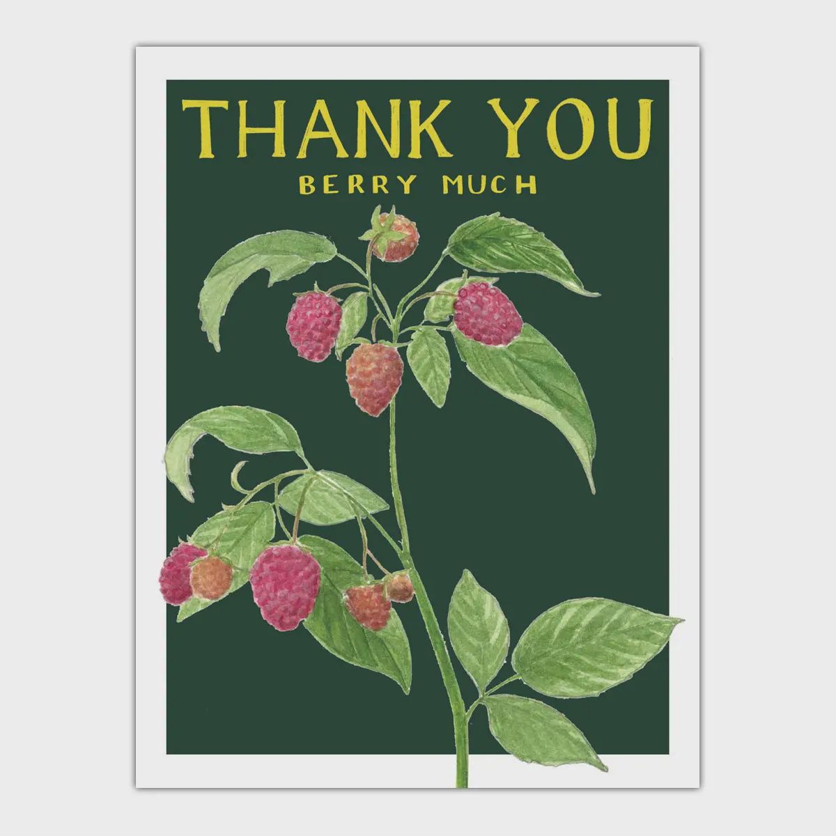 Thank You Berry Much Card - Thank You Greeting Card