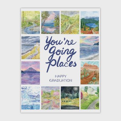 Happy Graduation Card - Watercolor Congratulations Card