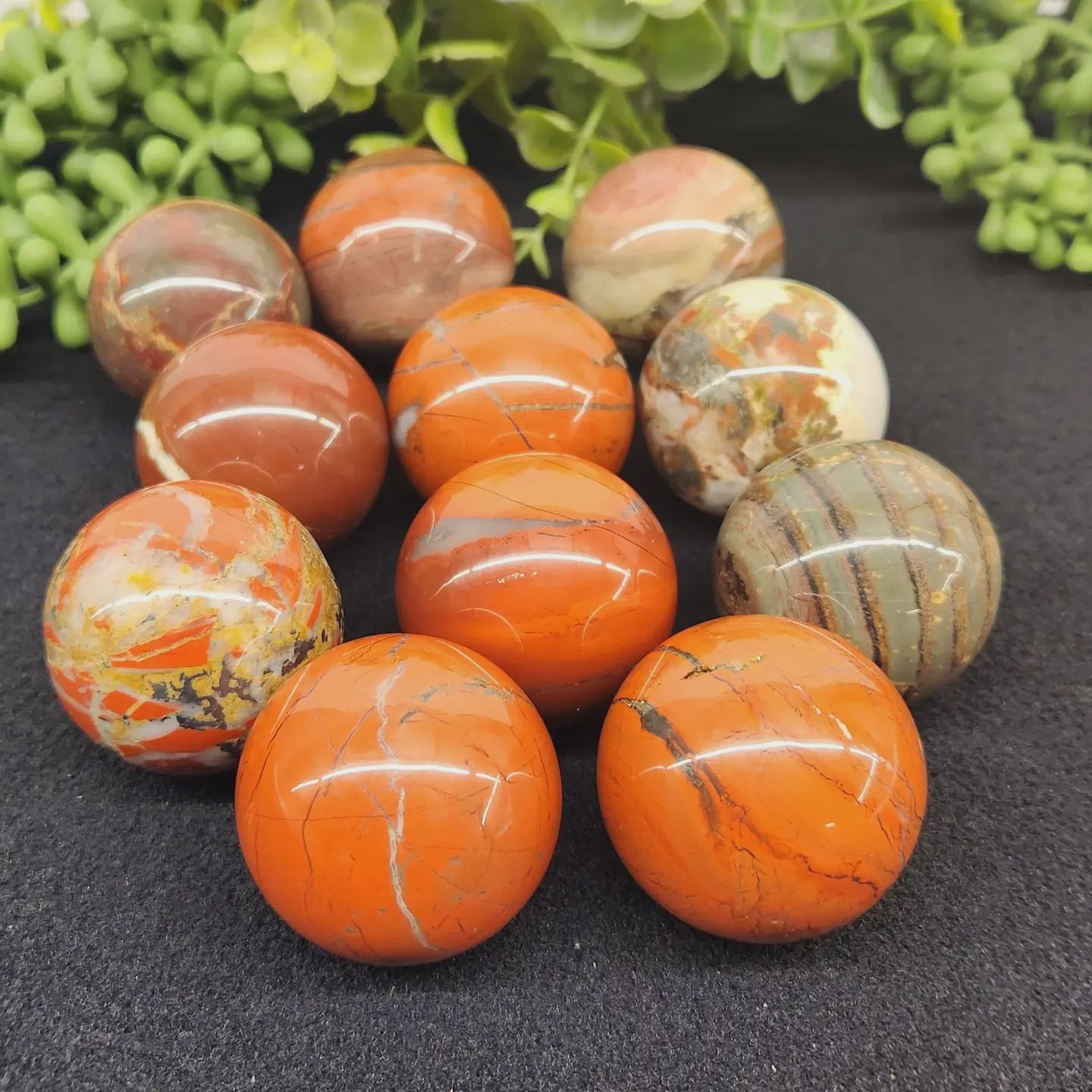 Small Red Jasper Sphere